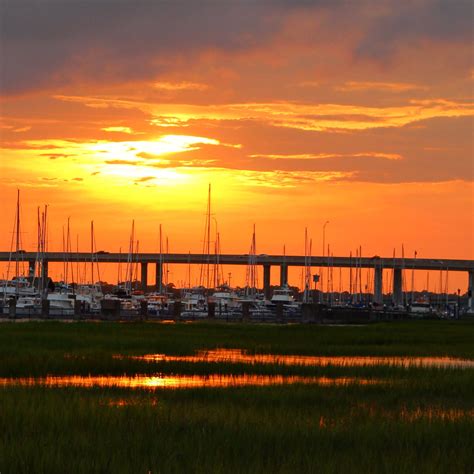 Charleston sunset 7/31/15 | Wind turbine, Sunset, Picture