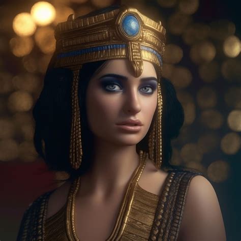 Premium Photo Hot Attractive Fashion Model In Egyptian Queen Cleopatra Royal Costumes