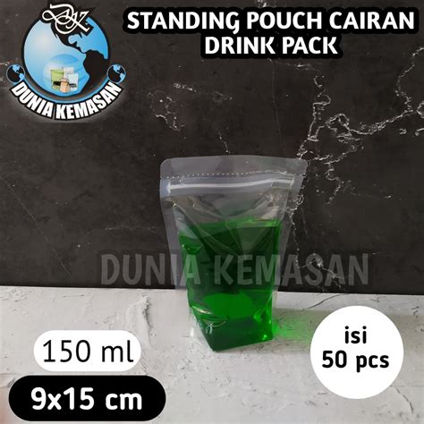 Isi Pcs Drinkpack Ml Standing Pouch Plastik Klip Cair Minuman