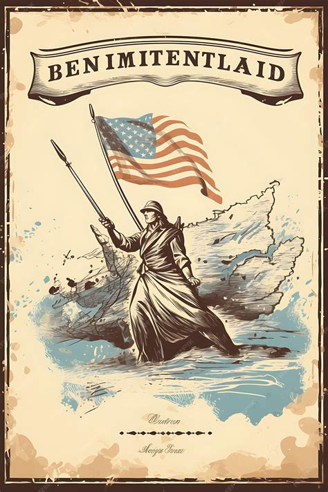 Premium AI Image | Revolutionary War Colonial Battleground Rustic Brown