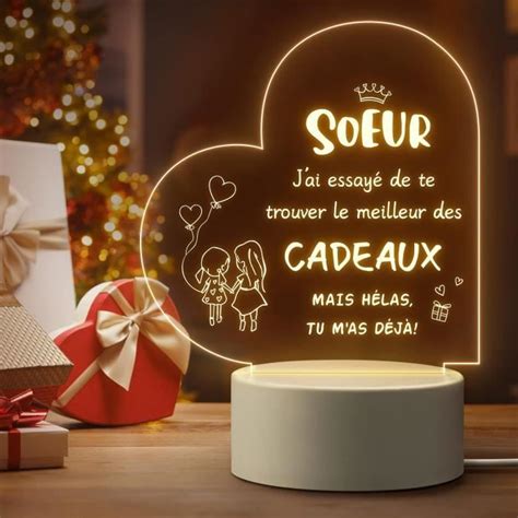 Cadeau Soeur Anniversaire Idee Cadeau Pour Grande Soeur Acrylique