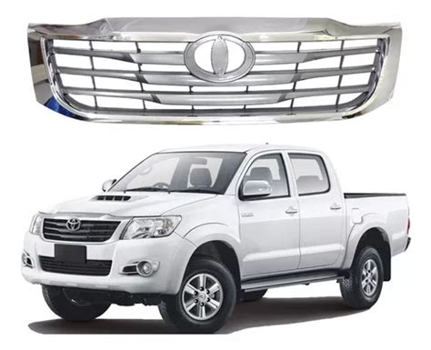 Máscara Cromada Toyota Hilux 2012 2015 Sin Logo Cuotas sin interés