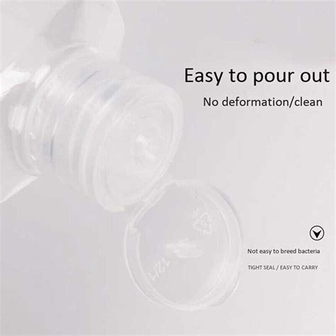 40 2 Oz 60 Ml Clear Refillable Flip Top PET Plastic Container Y2Q7 EBay