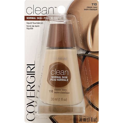 Cover Girl Liquid Foundation, Normal Skin, Classic Ivory 110 1 Oz ...