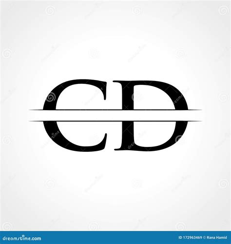 Initial Cd Letter Logo With Creative Modern Business Typography Vector