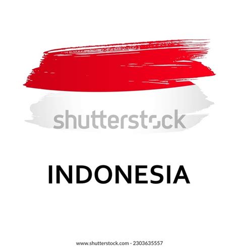 National Symbols Flag Indonesia Isolated On Stock Vector (Royalty Free ...