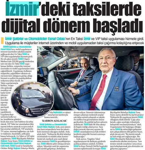 Basında Biz İzmir Şoförler ve Otomobilciler Esnaf Odası