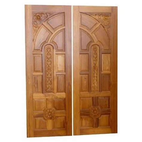 Exterior Carved Teak Wood Double Door Size 7x3 Feet At Best Price In