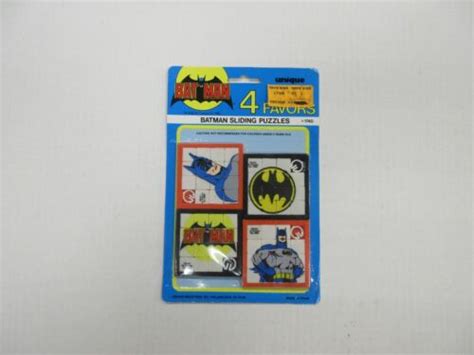 1982 Dc Comics Batman 4 Party Favors Sliding Puzzles Sealed Ebay