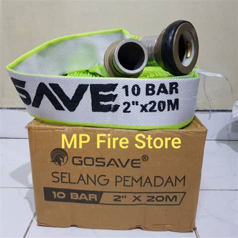 Jual 2 Inch X 20 Mtr Selang Pemadam Kanvas Fire Hose GOSAVE 10 Bar