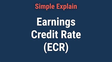 Earnings Credit Rate Ecr Understanding The Banking Metric Youtube