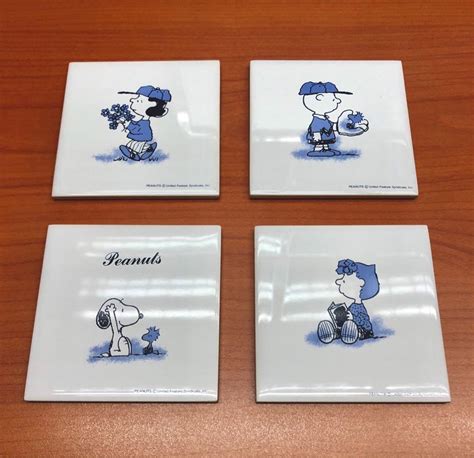 Snoopy Ceramic Tile, Furniture & Home Living, Kitchenware & Tableware, Dinnerware & Cutlery on ...