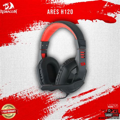 Redragon H Ares Gaming Headset Wired Over Ear Pc Gaming Headphones