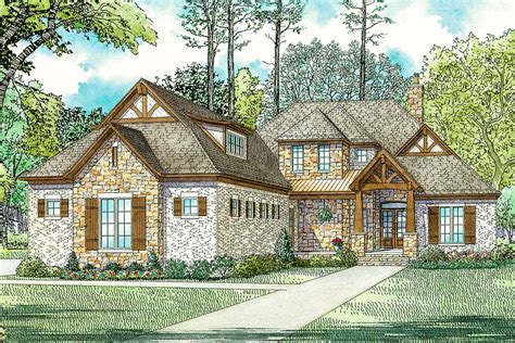 Rustic Craftsman House Plan With Side-Load Garage And Bonus Room ...