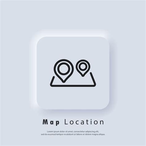 Premium Vector Cartography Icon Map Location Icon Map Pin Route