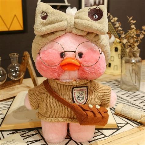 Klikkopers Paper Duck Cute Eend Lalafanfan Duck Knuffel Schattig