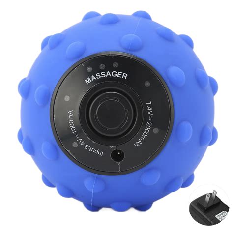 Vibrating Massage Ball 4 Speed Relieving Muscle Mini Electric Fitness Ball 100240vus Plug