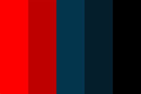 red and navy blue Color Palette