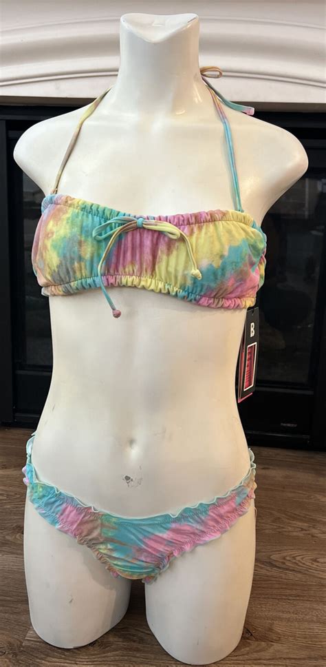 Blackbough Bikini Swimsuit Colorful Medium Top Bottom EBay