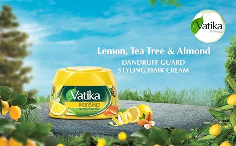 Vatika Naturals Anti Dandruff Guard Styling Hair Cream 190 10 Off Lemon Tea Tree And Almond