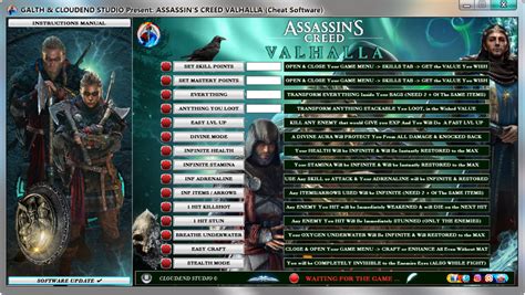 assassins creed valhalla trainer  cheats mod codes items