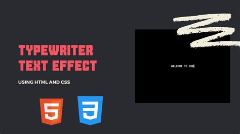Typewriter Text Effect Using Only Html And Css Without Javascript Diy Youtube
