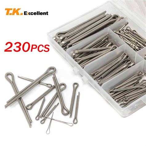 304 Stainless Steel Cotter Pin Set 230 Pcs Cotter Pin Mechanical Hitch