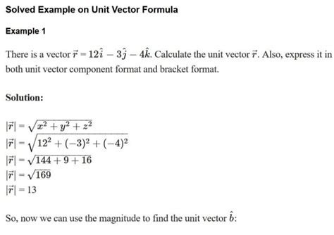 Unit Vector Formula - TRUNG TÂM GIA SƯ TÂM TÀI ĐỨC - HOTLINE: 091 6265 673