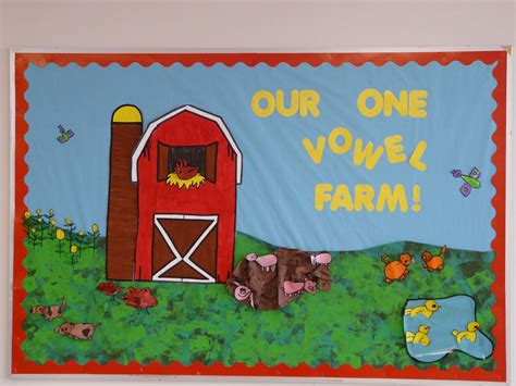 Vowel Farm Bulletin Board Farm Bulletin Board Classroom Bulletin