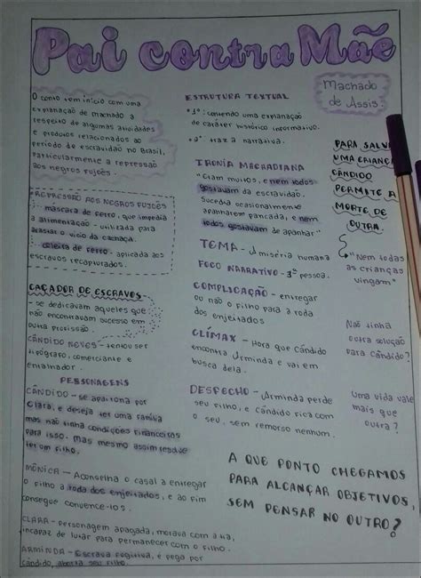 Pai Contra Mãe Machado De Assis Resumo - 10