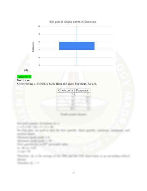 SOLUTION IIT Madras Statistics For Data Science Mock Test 1 Questions