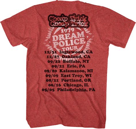 Dream Police Tour Cheap Trick T Shirt Cheap Trick Mens T Shirt