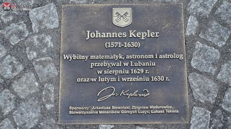 Aleja Historycznych Gwiazd Tablica Johannesa Keplera