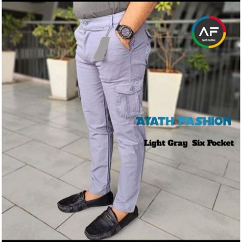 pocket pants mens slim fit premium quality multipocket  pakai