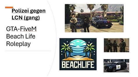 Polizei Swat Gegen Lcn Gang Auf Fivem Beachlife Roleplay Youtube