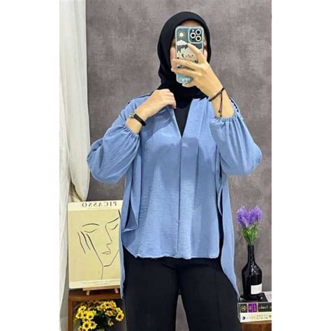 Kemeja Auter Airflow Oversize Korean Style Kekinian Lazada Indonesia