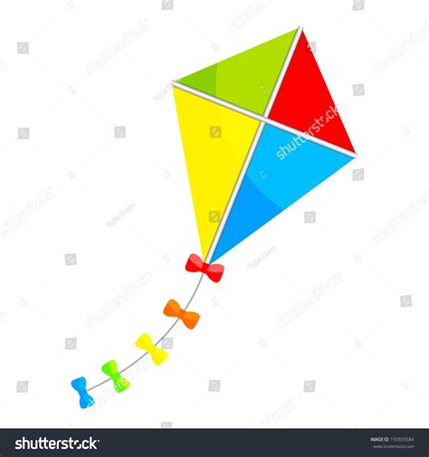 Vector Illustration Colorful Kite Stock Vector 150555584 Shutterstock