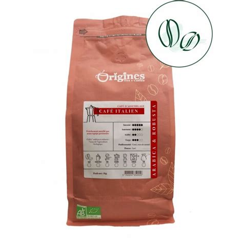 Caf Bio Grain Italien Kg Origines Tea And Coffee