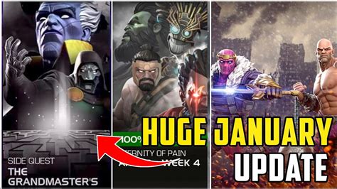 Mcoc Huge January Update Eop Acceptance Grandmaster Gauntlet Marvel Contest Of Champions