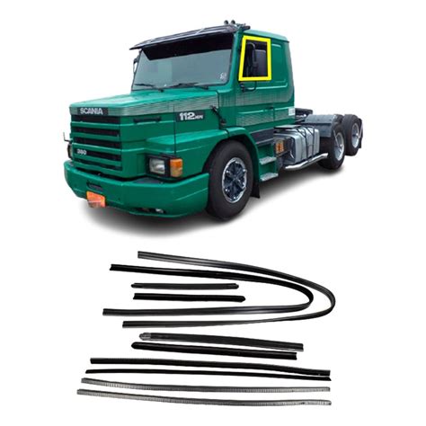 Jogo Borracha Canaleta Pestana Caminhao Scania T 112 Shopee Brasil