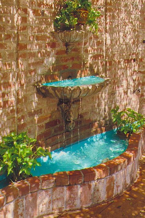 Walls Are Blank Slates For Garden Beauty Outdoor Wall Fountains