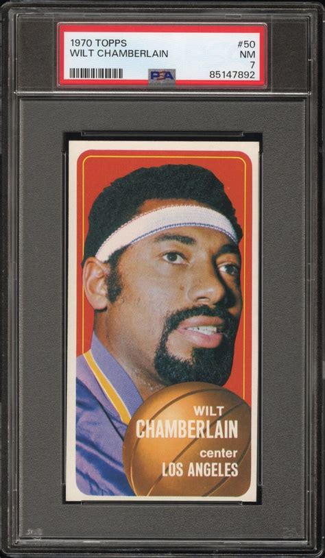 85147892 1970 71 Topps 50 Wilt Chamberlain PSA 7 Los Angeles Lakers EBay