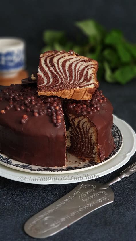 Cake Zébré ou Zebra Cake Gourmandise Assia