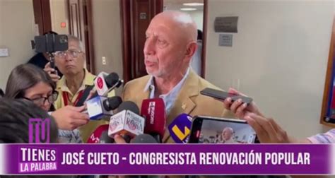 Jos Cueto Congresista La Construcci N De M S Penales Depende Del