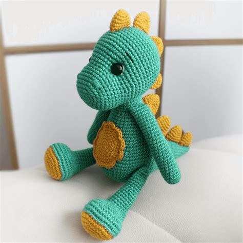 Dinossauro Amigurumi Receita Pdf Dinossauro De Croch