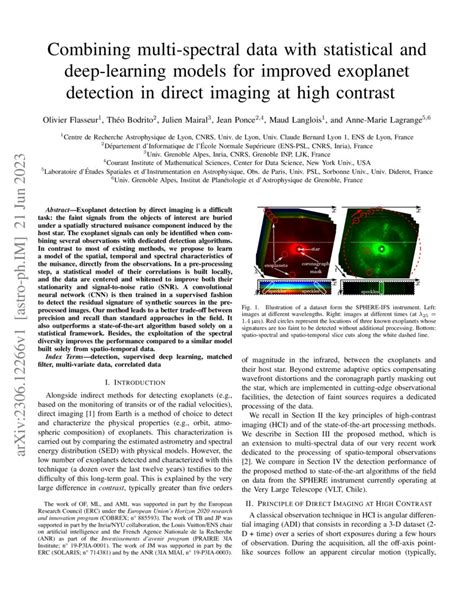 Combining Multi Spectral Data With Statistical And Deep Learning Models