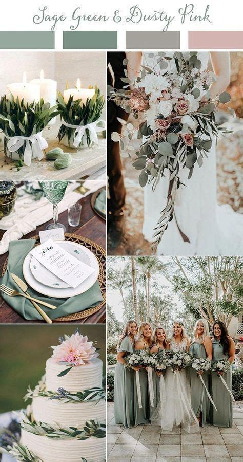 Sage Green And Dusty Pink Wedding Colors For 2019 Pink Wedding Colors