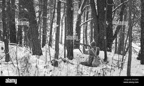 Réacteur habillé comme soldat américain de l infanterie des États Unis