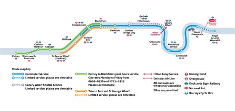 Thames Clipper Map | Color 2018