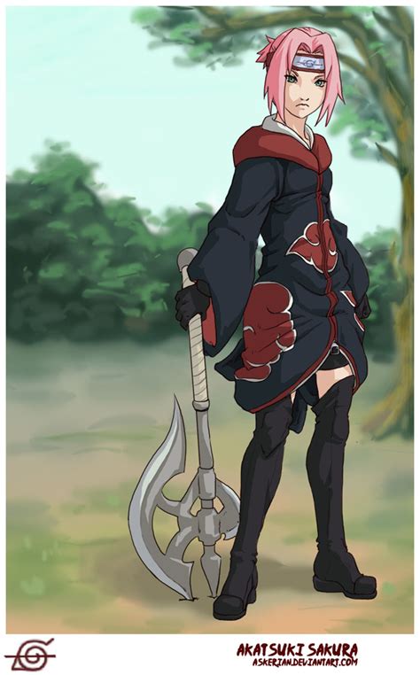 Akatsuki Sakura By Askerian On Deviantart